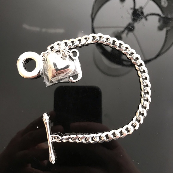 Silver toggle bracelet new